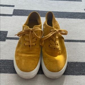 Vince Yellow Mustard Sneakers Size 9